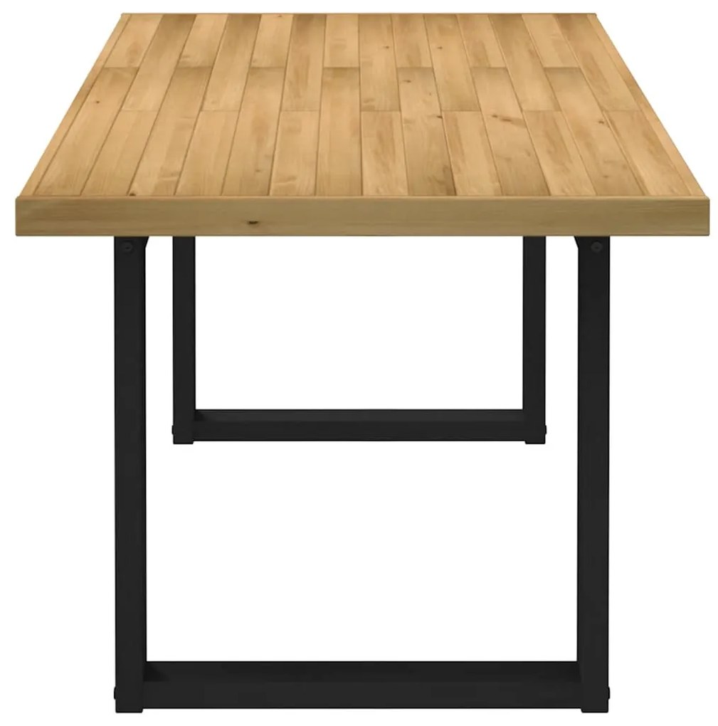 Étkezőasztal NOAIN U-alakú lábak 180x90x75 cm tömörfa fenyőfa