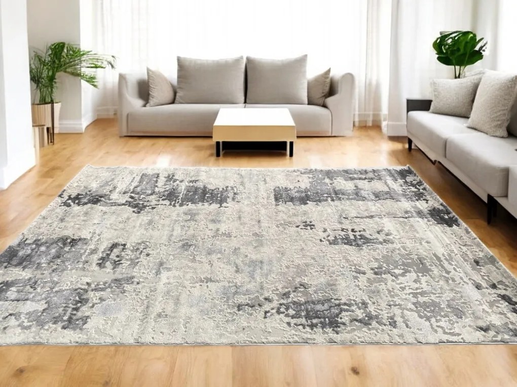 Veston 51263 szürke modern szőnyeg 60x110 cm