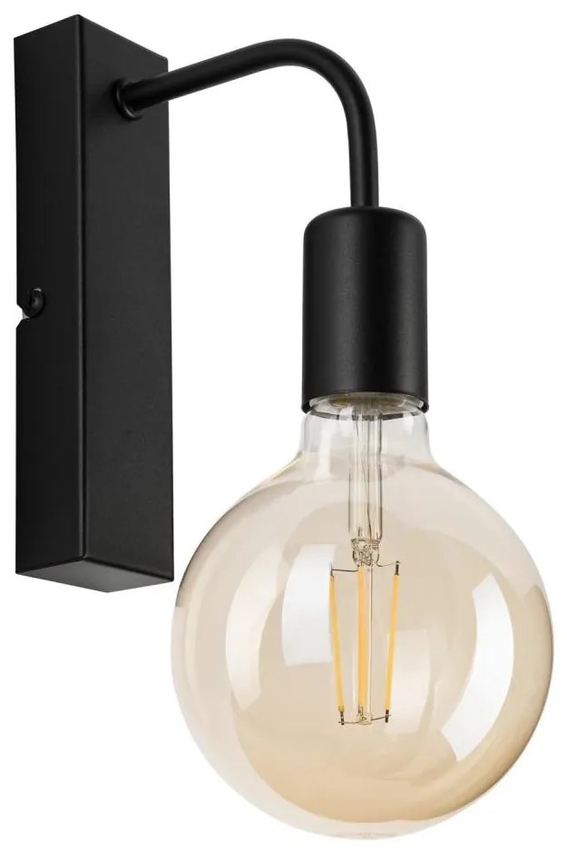 Fali lámpa ASTRID 1xE27/60W/230V matt fekete