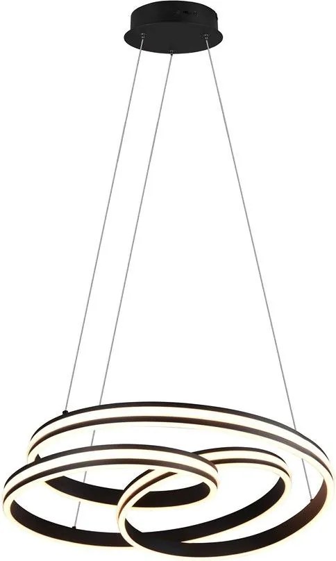 TRIO 326210132 YARA Modern Led Függesztett Lámpa Fekete LED IP20