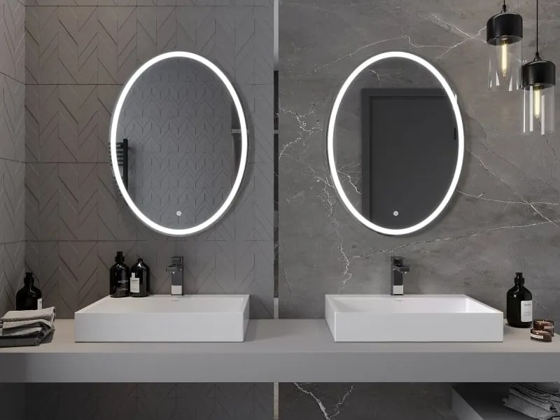 Mexen Elz világító fürdőszobai tükör 60 x 80 cm, LED 6000K, páramentesítő - 9802-060-080-611-00