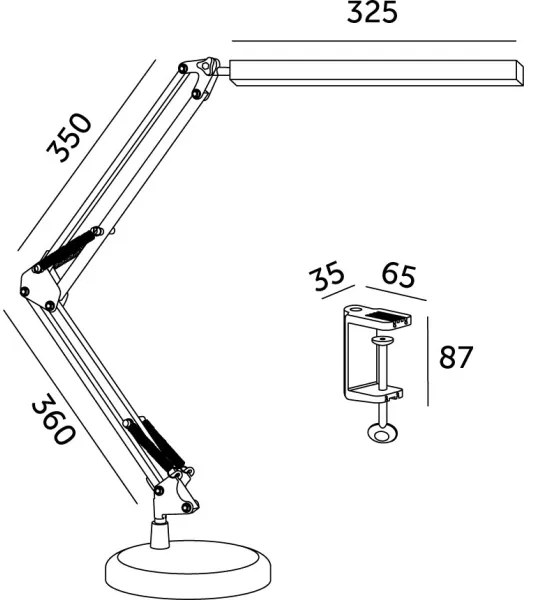LED Dimmelhető asztali lámpa 2in1 USB TENUIX LED/14W/5V 3000-6000K