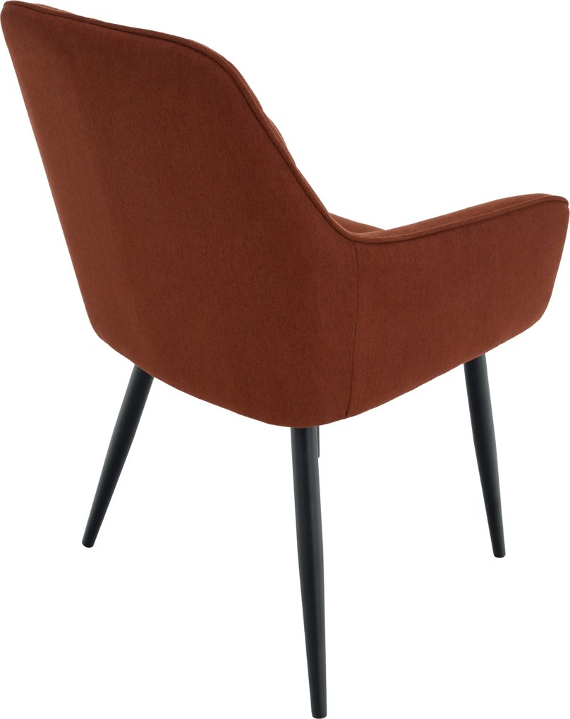 Design fotel, barna/fekete, OSKOR