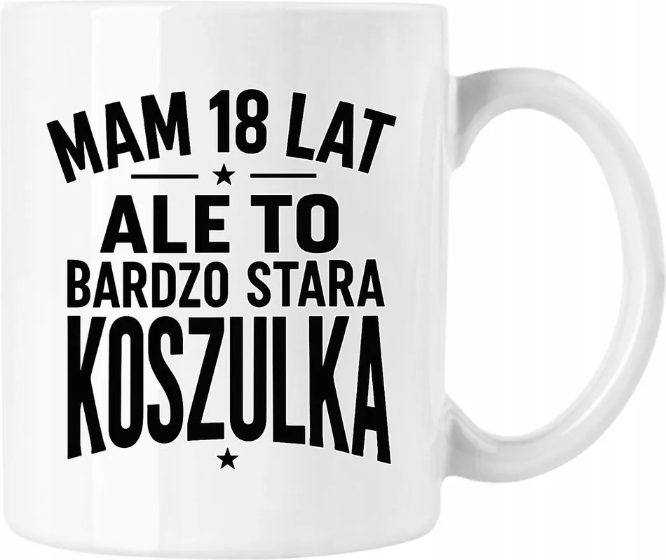 Bögre 18 éves vagyok Mém Vicces Fehér 330ml