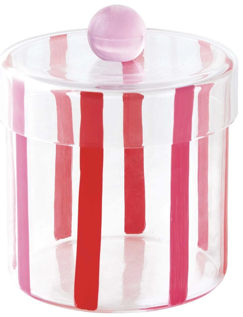 Karácsonyi Üveg cukorkatároló 9x9,5 cm díszdobozban Christmas Twist