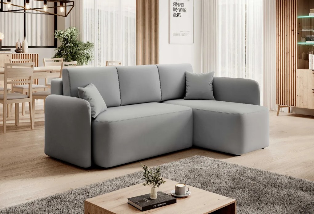 HADSON világosszürke sarok ülőgarnitúra Változat: Jobb sarok