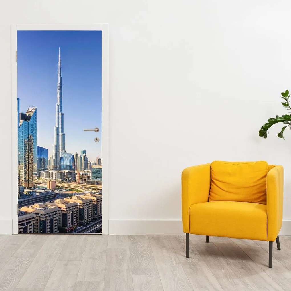 Fotótapéta ajtóra - Dubai reggel (95x205cm)
