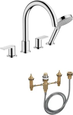 Hansgrohe Vernis Shape kád csaptelep süllyesztett egységgel együtt króm HGBAL1