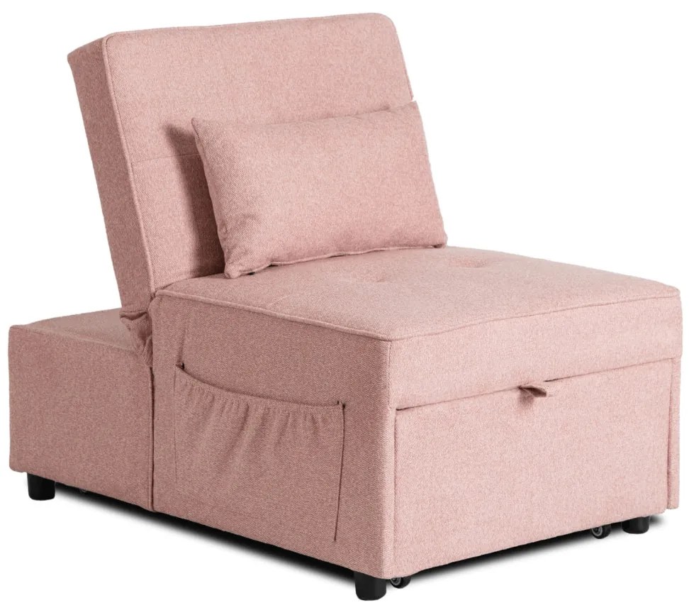 Ágyazható Fotel Rózsaszín Színben. IBERIS 67 cm