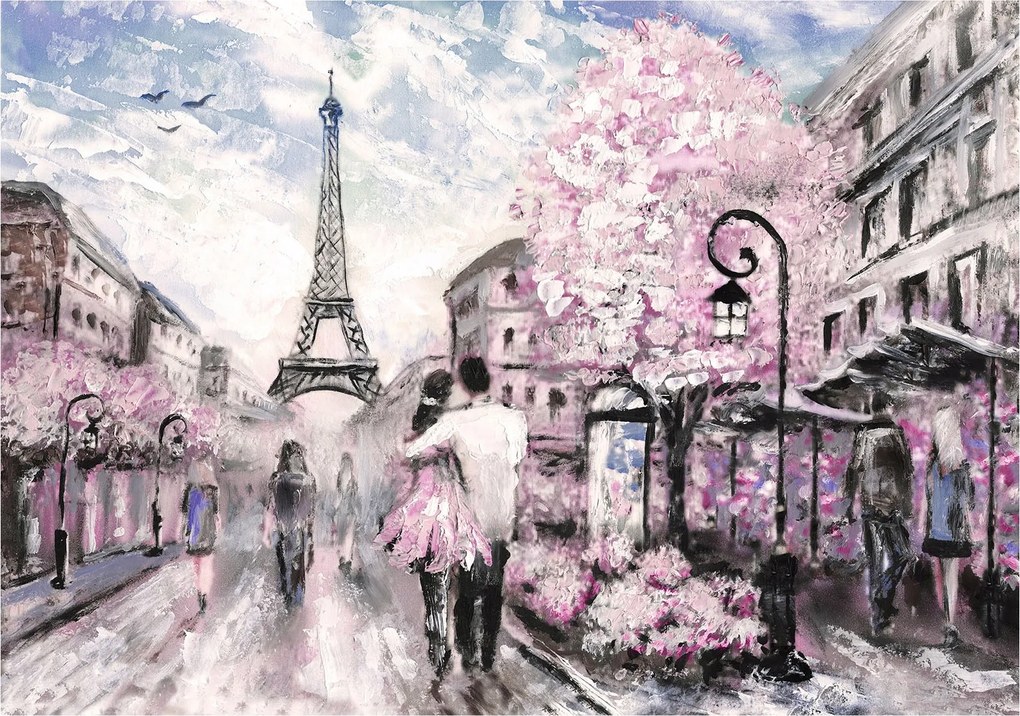 Flizelin fotótapéta Eiffel-torony Párizs szerelem és álmok 250x175 +ragasztó