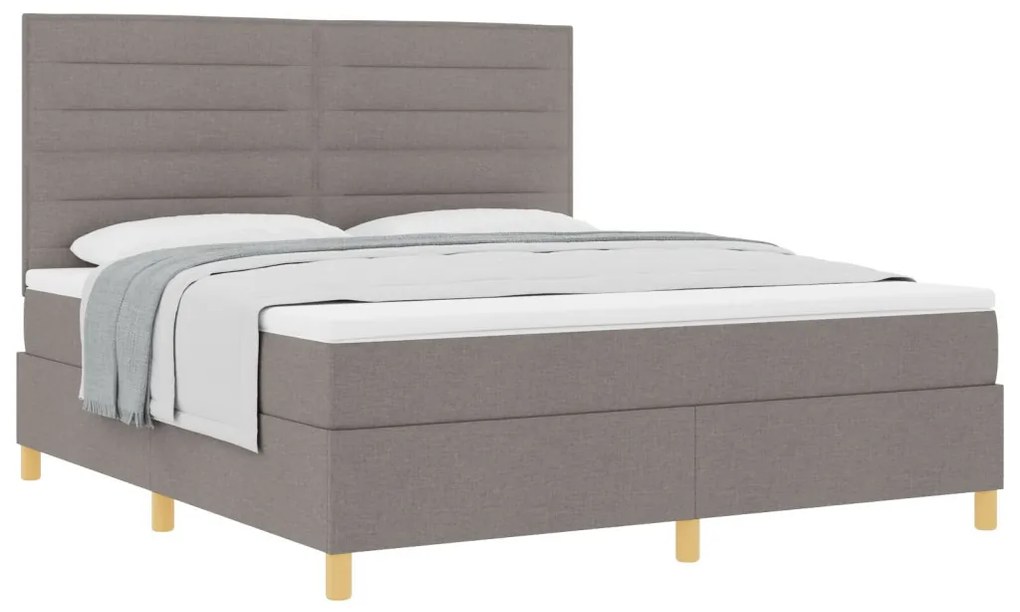 Boxspring Ágy Matraccal Bézs Szuper Királynak