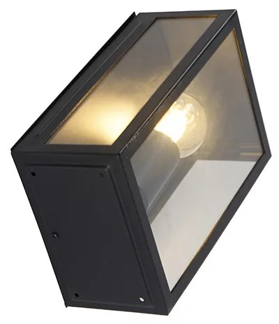 Okos kültéri fali lámpa fekete 25,5 cm, WiFi-vel, A60, IP44 - Rotterdam