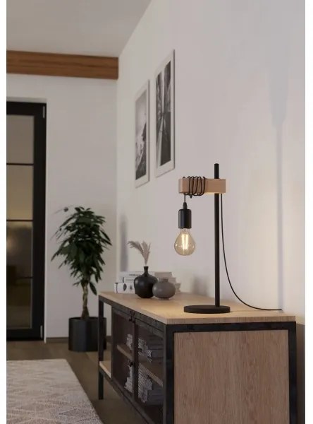 Eglo 55249 - TOWNSHEND asztali lámpa 1xE27/10W/230V