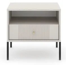 Éjjeliszekrény LUE bézs/fekete