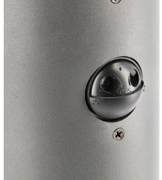 Lámpa Kerti lámpatest CORTA-P PIR 40, E27, MAX.25W, IP44, AC220-240V, 50-60Hz, posta, grafit