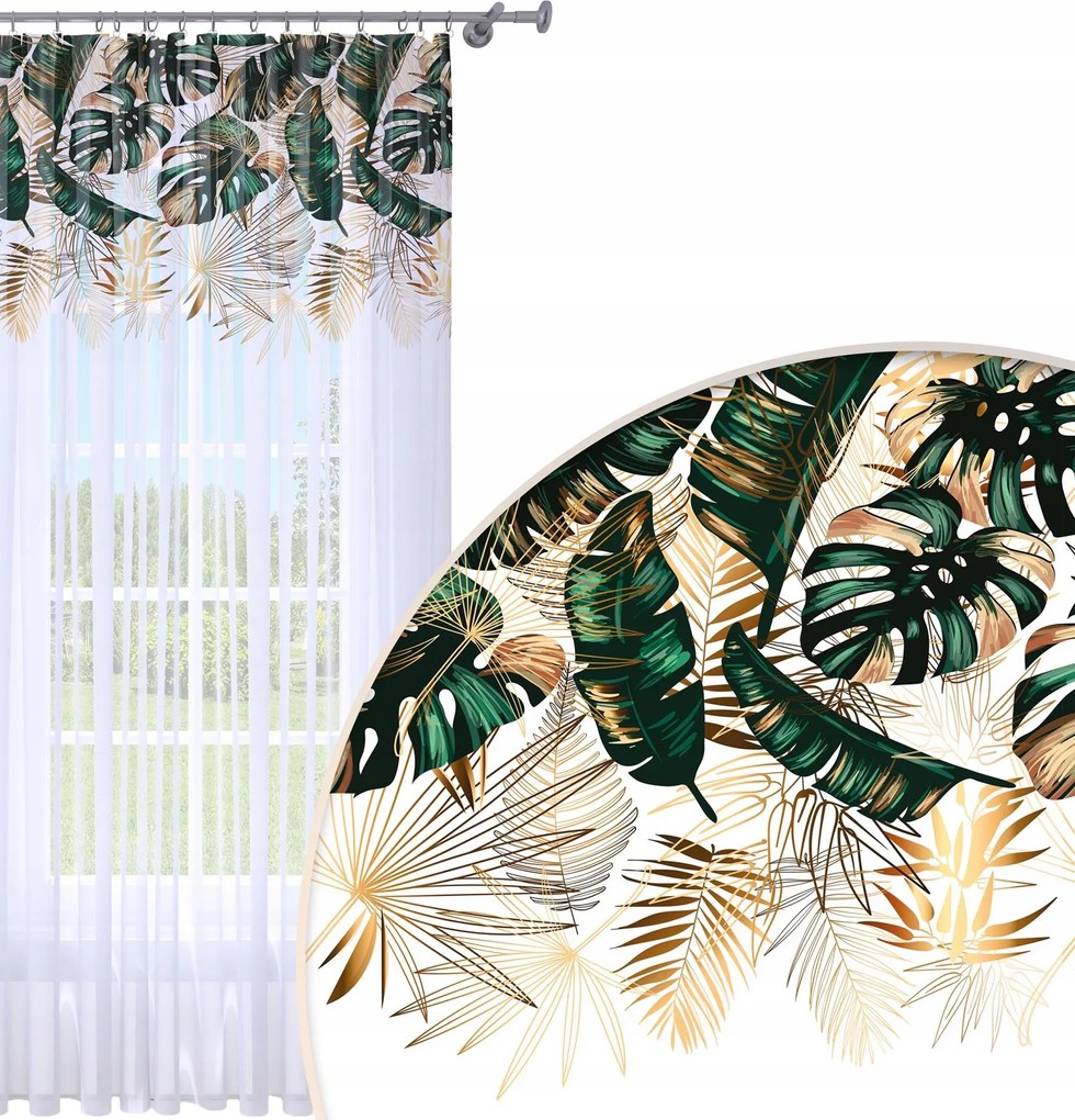 Függöny Kész 140x250 Fátyol Festett Béka Mintás 050