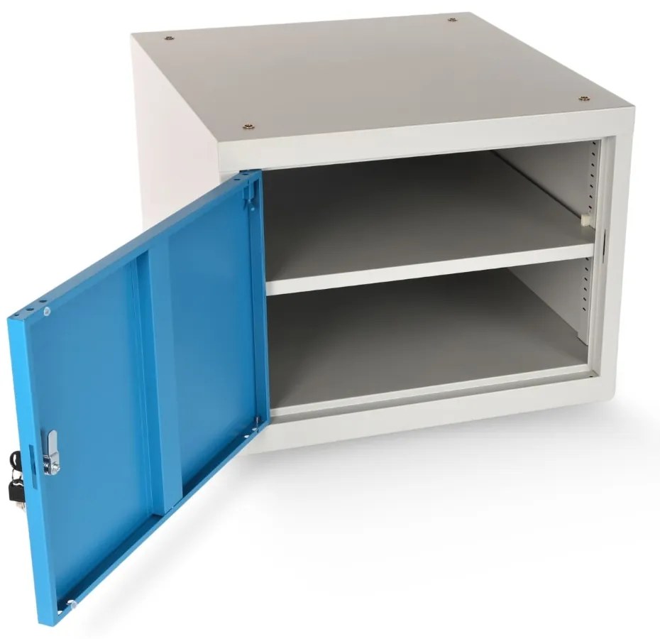 Műhelyasztal Solid MDF-11, 180 cm, 2x függő doboz, fekete
