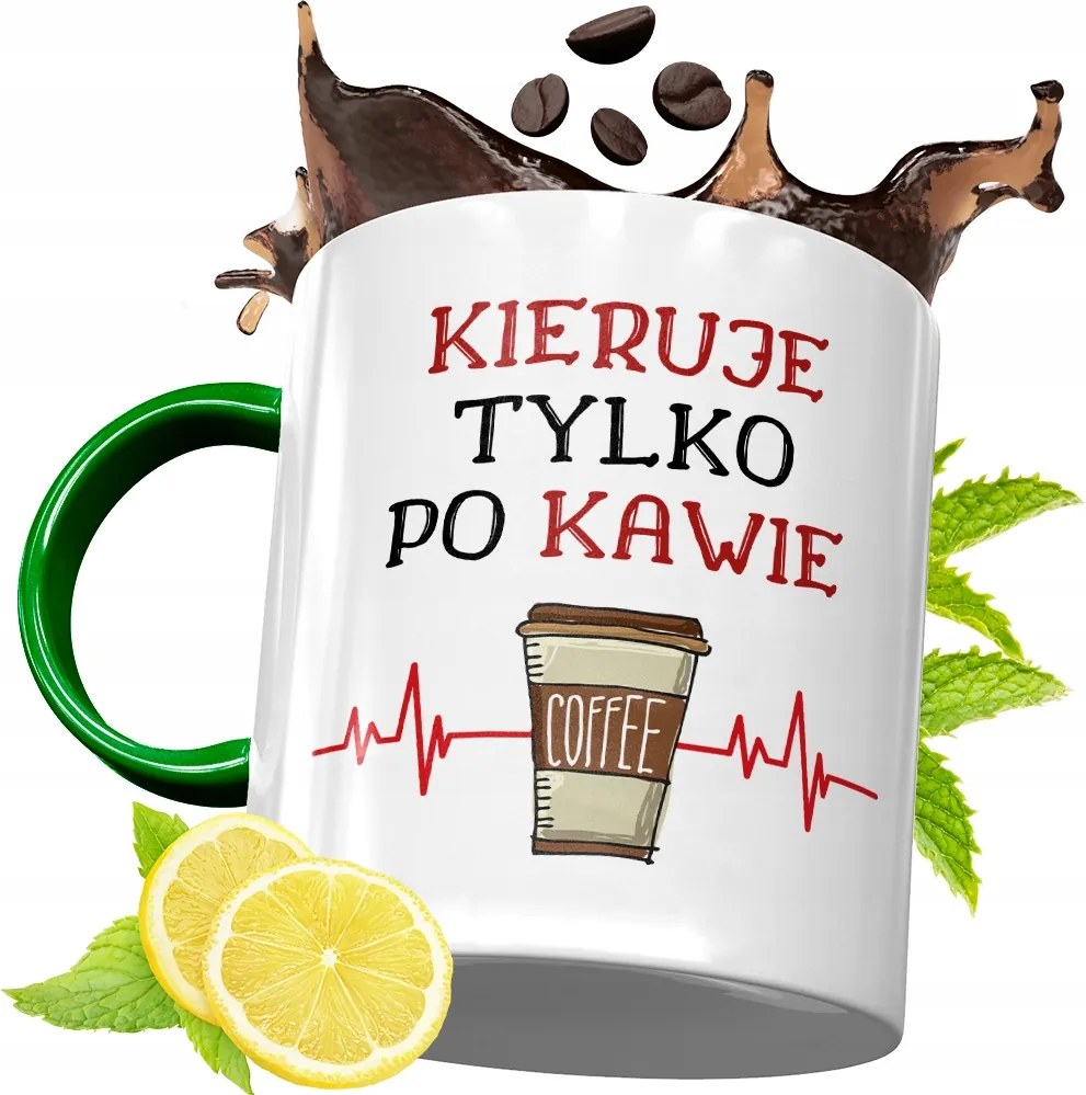 Zöld Bögre Vezetőnek Születésnapra Ajándék fényképes nyomtatással