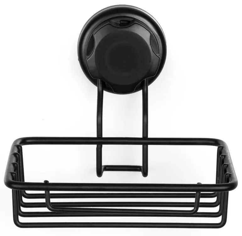 Bestlock Black Soap &amp; Sponge Holder fekete öntapadós fali szappantartó - Compactor