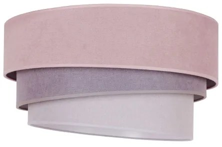 Duolla - Mennyezeti lámpa TRIO 1xE27/15W/230V d. 45 cm rózsaszín/szürke/fehér