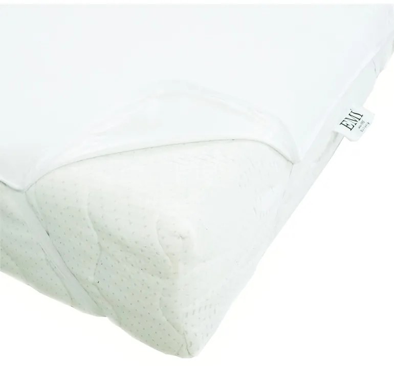 EMI fehér vízhatlan lepedő a sarkakon gumiszalaggal, 120x200-as lap