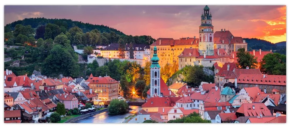 Kép - Český Krumlov (120x50 cm)