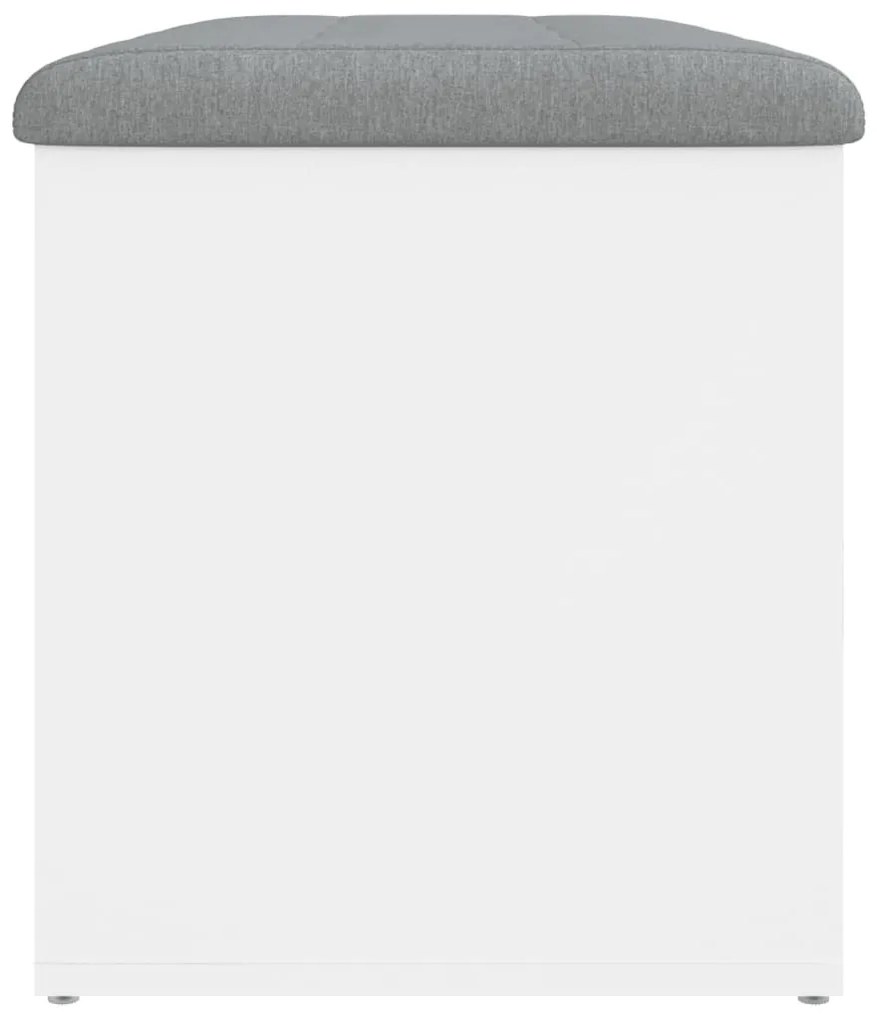 fehér, rétegelt fa tárolópad 82 x 42 x 45 cm