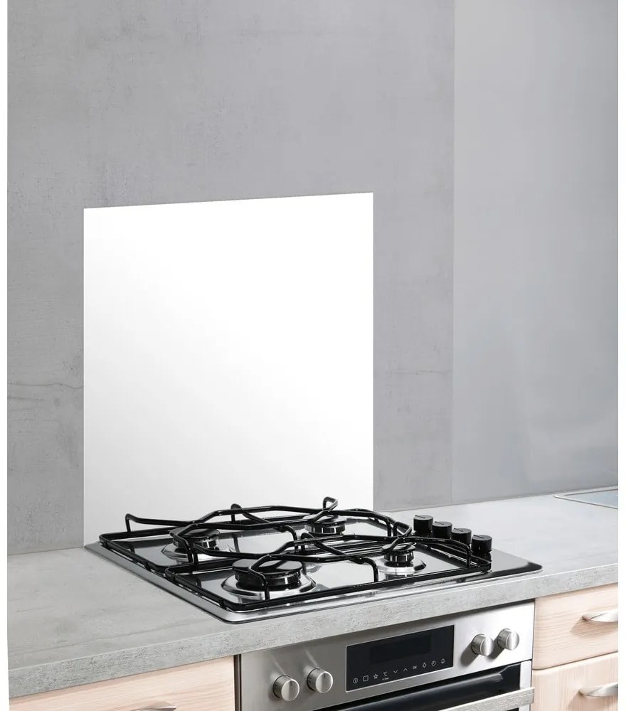 Fehér edzett üveg falvédő tűzhelyhez 60x70 cm – Wenko