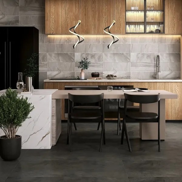 LED Csillár zsinóron COLIA LED/19W/230V fekete/arany