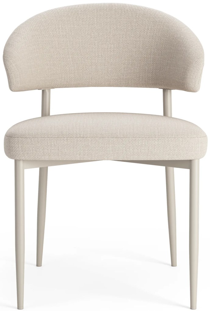 MAZZONI EXPORT IRIS Bézs (Basel 24 szövet)/szürke-bézs váz (cashmere) - MODERN KÁRPITOZOTT SZÉK BOHO STÍLUSÚ NAPPALIBA/ÉTKEZŐBE