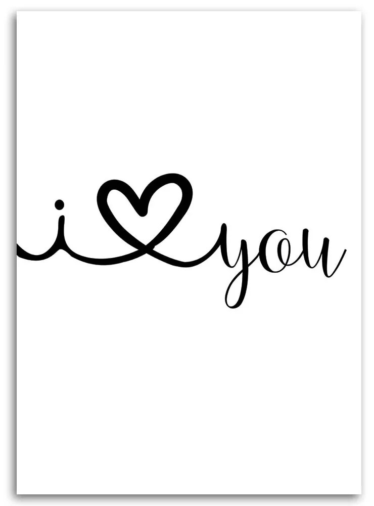 Gario Vászonkép Szeretlek Méret: 70 x 100 cm