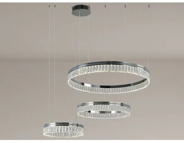 LED dimmelhető kábeles kristálycsillár THALIA LED/120W/230V 3000-6000K + távirányító