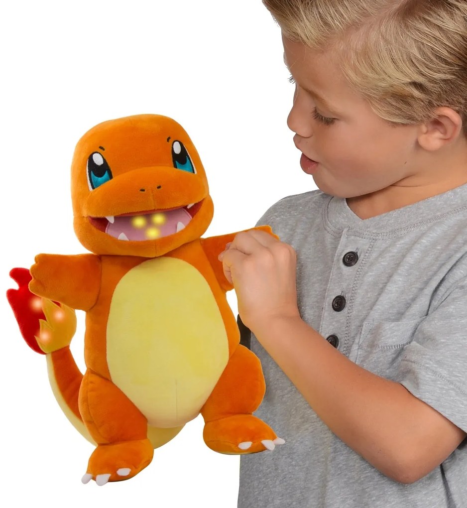 Interaktív plüss Pokémon Charmander, 30 cm, 30 cm