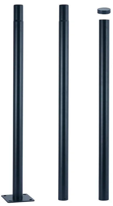 Brilagi - Fémoszlop URBAN kültéri világításhoz, 3 m, antracit