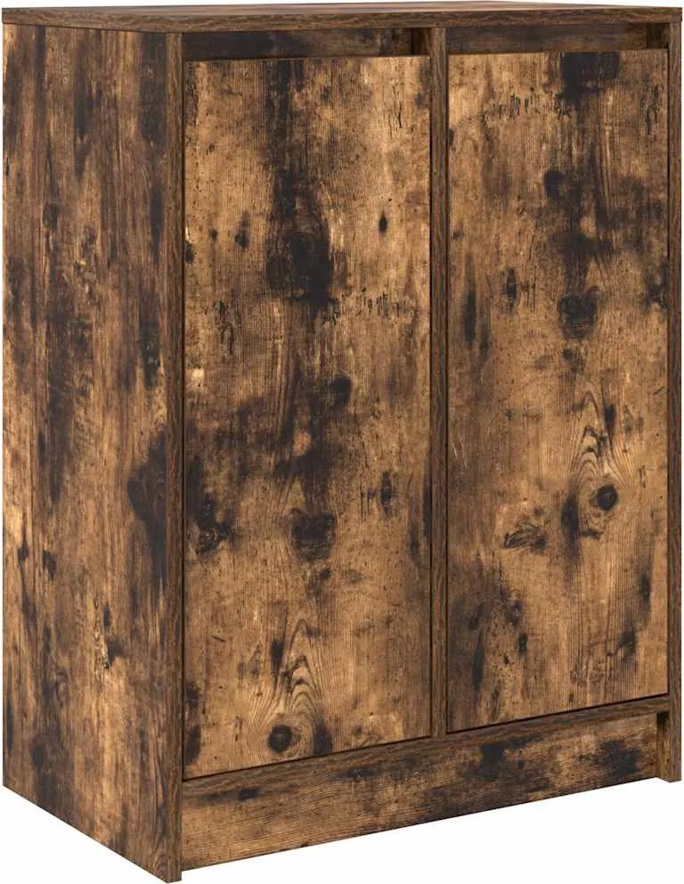vidaXL sonoma tölgy színű szerelt fa tálalószekrény 57x34x76 cm