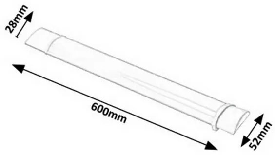 Rabalux 1454 - LED Ipari lámpa DROP LIGHT LED/20W/230V IP65 fehér 1600 lm