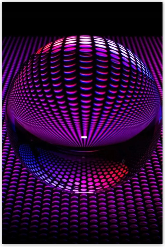 Poszterek 80x120 Lila gömb