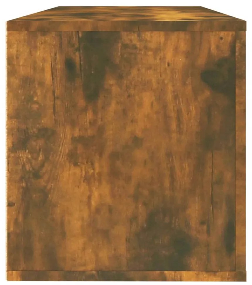 füstös tölgy színű szerelt fa fali cipősszekrény 100x35x38 cm