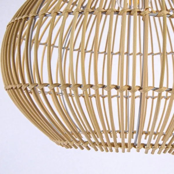 Immax 08257L - Csillár zsinóron PELO 1xE27/40W/230V átm. 40 cm rattan