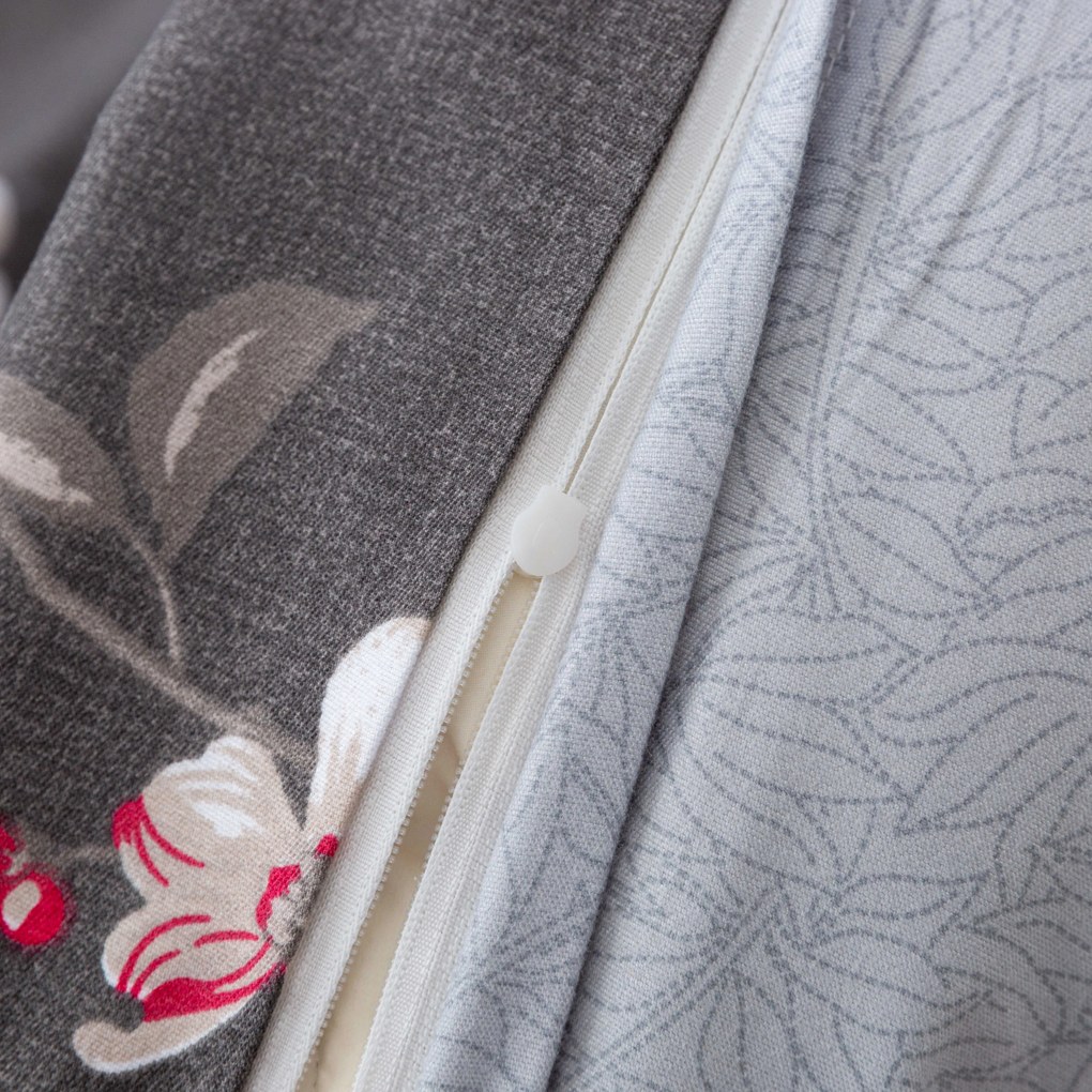 BLOSSOM szürke mikroszálas flanel ágyneműhuzat Ágyneműhuzat mérete: 70 x 90 cm | 140 x 200 cm
