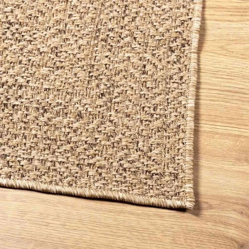 ZIZUR bézs juta hatású beltéri és kültéri szőnyeg 100 x 200 cm