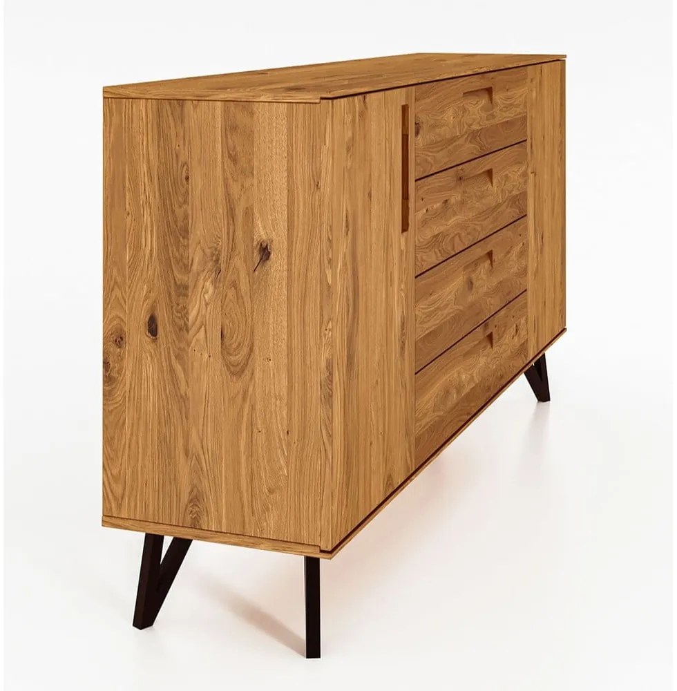 Magas tölgyfa komód 182x100 cm Golo - The Beds