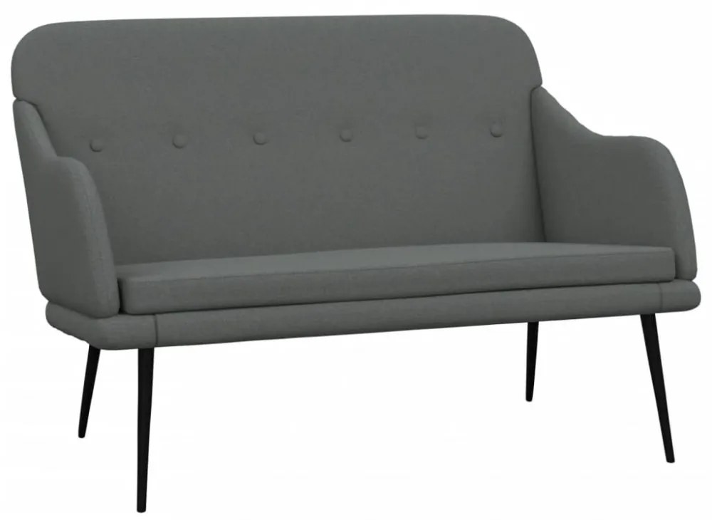 sötétszürke szövetpad 110 x 76 x 80 cm