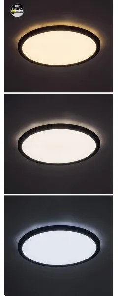 Rabalux 71098 - LED Mennyezeti lámpa GONZALO LED/36W/230V átm. 50 cm fekete