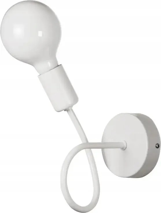 Ipari stílusú fali lámpa egyetlen hajlított karral Ven