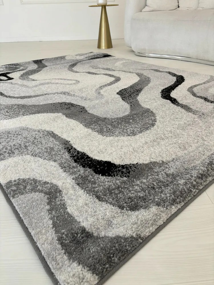 Nora 6036 szürke modern szőnyeg 160x230 cm