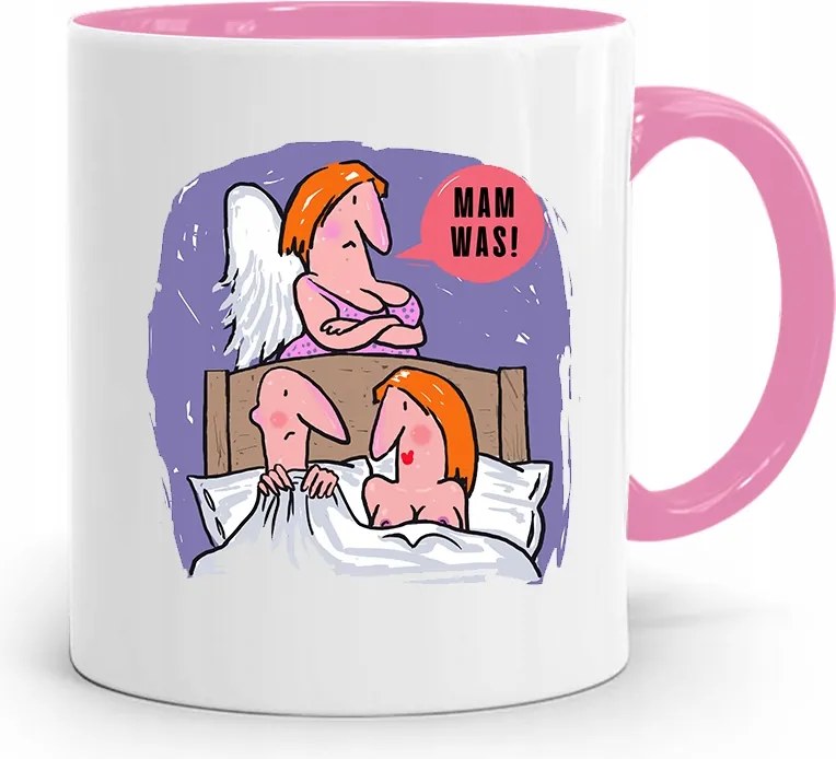 Rózsaszín Bögre Ajándék Anyósnak! fényképes nyomattal