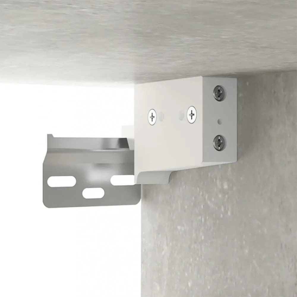 betonszürke fali TV-szekrény 100x34,5x40 cm