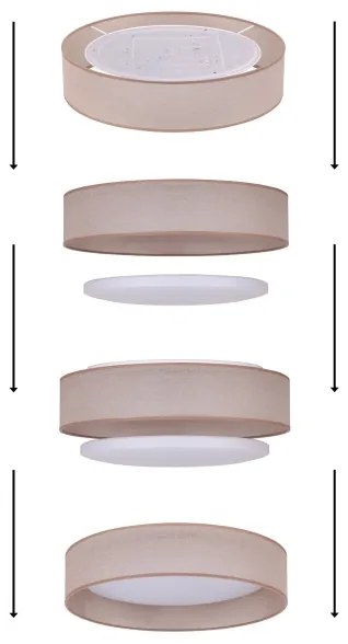 Duolla - LED Mennyezeti lámpa ROLLER LED/24W/230V átm. 45 cm fekete