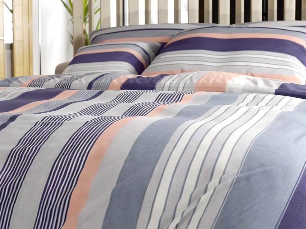 NABON szürke pamut ágyneműhuzat